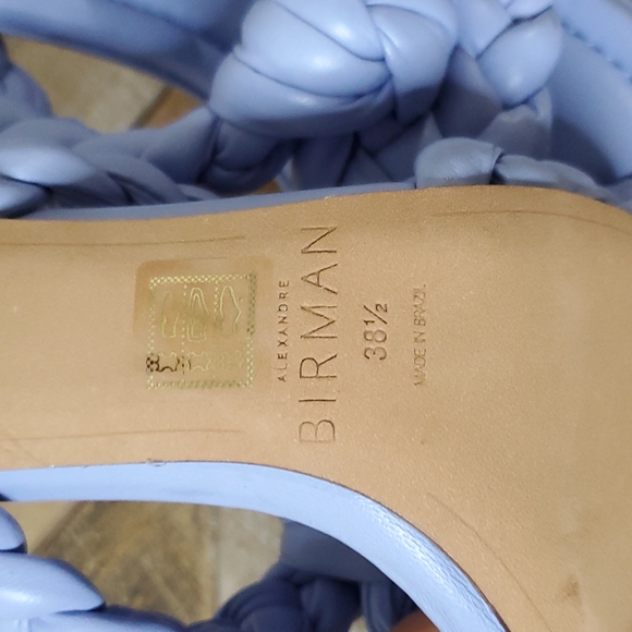 Alexandre BirmanCarlotta 85 Nappa Leather Sandal in Caribbean Blue - Picture 4 of 6